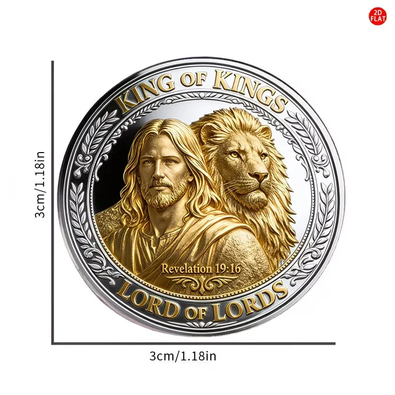 Flat Lion Design Brooch – Unisex Lapel Pin, Symbol of Courage, Perfect Birthday & Anniversary Gift for Men & Women